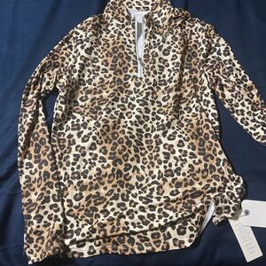 Leopard Print Long Sleeve Top